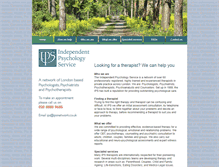 Tablet Screenshot of independentpsychologyservice.co.uk